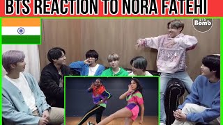 BTS REACTION TO BOLLYWOOD SONGS  Pepeta  Nora Fatehi  BTS REACTION TO NORA FATEHI  BTS INDIA [upl. by Chem]