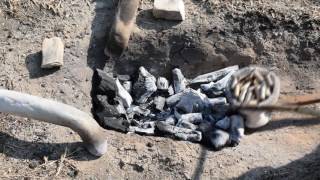 Experimental Archaeology casting of a Bronze Age long sword in a sand mould [upl. by Sanders627]