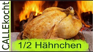 Knuspriges 12 Hähnchen im Backofen zubereiten Omas Broiler Rezept [upl. by Anuahs217]