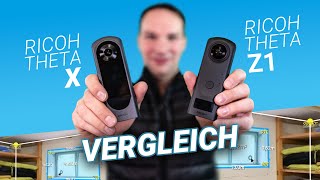 KameraVergleich Ricoh Theta Z1 und Ricoh Theta X Raumvermessung [upl. by Vories]