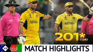 Glenn Maxwell Double Century Glenn Maxwell Batting Highlights Vs Afghanistan AUS VS AFG Highlights [upl. by Hna]