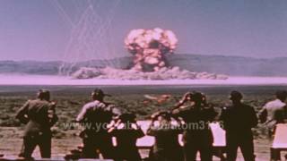 HD Operation Teapot MET shot 1955 atomic bomb exploded footage remaster color [upl. by Quillan]