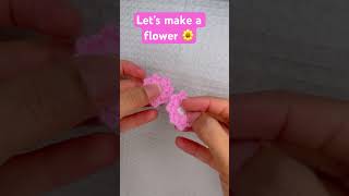 Crochet a flower shorts trendingshorts viralreels shortvideo [upl. by Nemlaz]