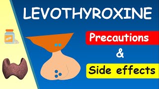 Levothyroxine  Mechanism side effects precaution amp uses [upl. by Aramo686]