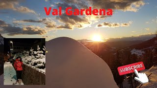 Val Gardena Skiing in April Italian Dolomites [upl. by Atsirhcal30]