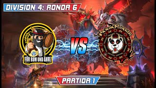 Heroes Lounge Ronda 6 Div 4 Für Rum und Ähre VS Pandamonium Parte 1 [upl. by Leind238]