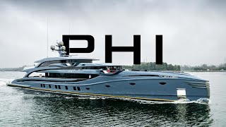 58m Royal Huisman superyacht Phi  Sea Trials [upl. by Audrie]