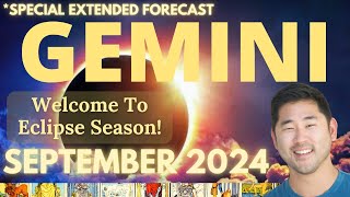 Gemini September 2024 JACKPOT Eclipse Brings Biggest Change Yet 🙌 Tarot Horoscope [upl. by Rheinlander559]