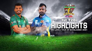 Bangladesh vs Sri Lanka Highlights  1st T20i  Sri Lanka tour of Bangladesh 2024 [upl. by Hock]