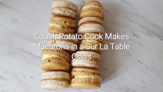 Making Macarons in a Sur La Table Class  CouchPotatoCookcom [upl. by Camfort]