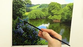 86 Brushes To Use For Landscape Painting  Oil Painting Tutorial [upl. by Strohben98]