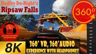 Dudley Do Rights Ripsaw Falls 8K 360 Islands of Adventure [upl. by Terencio]