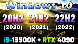 20H2 vs 21H2 vs 22H2  Windows 10 All Versions  PC Gameplay Tested [upl. by Henriha]