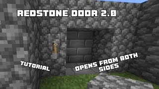 Redstone door 20  Tutorial [upl. by Prady216]