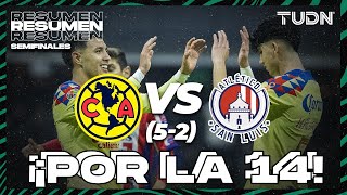 Resumen y goles  América 5022 Atl San Luis  Semis  AP2023  TUDN [upl. by Attener]