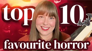 MY TOP 10 FAVOURITE HORROR BOOKS plus my personal ghost story [upl. by Blair]