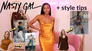 NASTY GAL TRY ON HAUL  Styling Tips  First Impressions [upl. by Sisile967]