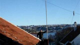 Me and my Hamradio Marconi T antenna for 500kHz [upl. by Assadah]