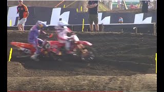 Impressive Battle Herlings vs Gajser Herlings goes for the Win MXGP RAM Qualifying Race in Lombok [upl. by Naletak974]