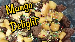 Mango Delight Easy summer dessert recipe by ayesha [upl. by Rodger]