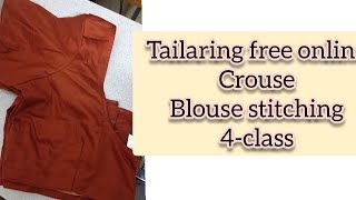 Blouse finishing stitching 4 class [upl. by Griffie67]