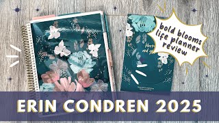 Erin Condren 2024 2025 Life Planner  Bold Blooms Review and Walk Through [upl. by Nisay]