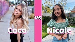 Coco Quinn Vs Nicole Laeno TikTok Dance Battle [upl. by Wendy]