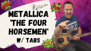 Metallica The Four Horsemen Guitar Lesson  Tutorial [upl. by Nwahsyd162]