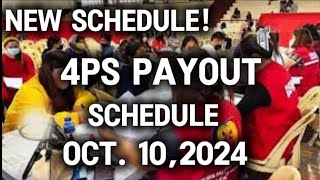 ✅NEW 4PS PAYROLL SCHEDULE BUKAS NA OCT 10 2024 [upl. by Anaela]