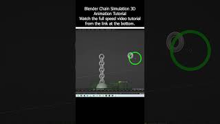 Blender Chain Simulation 3D Animation Tutorial Blender chain 3danimation tutorial simulation [upl. by Haleeuqa]