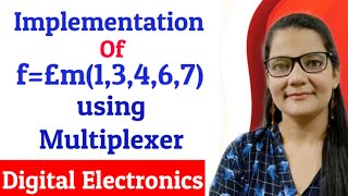 Implementing Given Minterm function using Multiplexer  Zeenat Hasan Academy [upl. by Magnien]