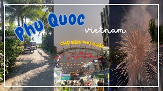 PHU QUOC 🏝  VIETNAM  night markets exploring the island foodiess  TVlogs9 [upl. by Camroc]