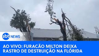 🔴 AO VIVO  Veja estragos deixados pela passagem do furacão Milton na Flórida [upl. by Bigg]