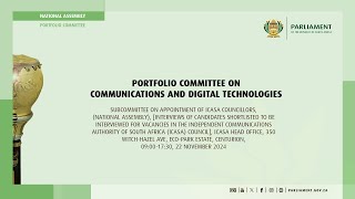 Portfolio Committee on Communications and Digital Technologies 22 November 2024 [upl. by Annal917]