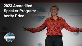 2023 Accredited Speaker Program Verity Price [upl. by Yoshiko736]