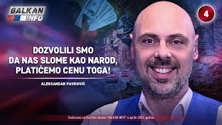 INTERVJU Aleksandar Pavković  Dozvolili smo da slome naš narod platićemo cenu toga 742023 [upl. by Anilesor]