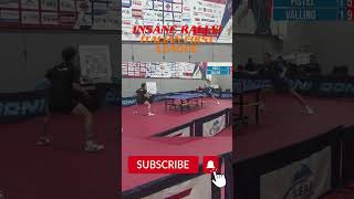 Insane RALLY tabletennis tennistavolo insaneshots consistency talent strenght power sports [upl. by Esinned]