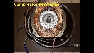 compressor rewinding part1 how to repair fridge compressor [upl. by Llerdnad662]