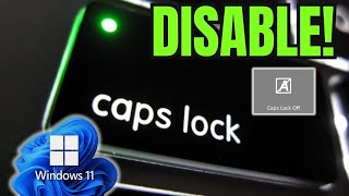 How to Disable Annoying Caps Lock PopUps on Windows 11 EASY [upl. by Moria]