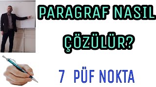 PARAGRAF NASIL ÇÖZÜLÜR [upl. by Orravan]