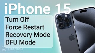 iPhone 1515 Plus15 Pro15 Pro Max How to Turn Off Force Restart Recovery Mode DFU Mode [upl. by Atinaj]