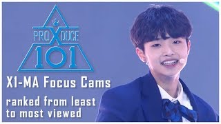 PRODUCE X 101  지마 X1MA Focus Cams  Ranked by Views YouTube  Naver Views  PRESHOW [upl. by Wager30]