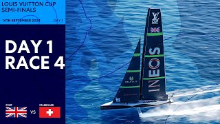 Louis Vuitton Cup SemiFinal Race 4  INEOS Britannia vs Alinghi Red Bull Racing  Full Replay [upl. by Oriane]