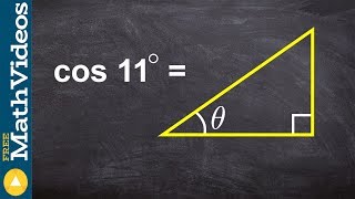 Find the value of cosine when given the angle [upl. by Ardnahcal876]