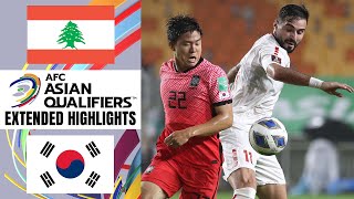 Lebanon vs Korea Republic Extended Highlights  AFC Asian Qualifiers  CBS Sports Golazo [upl. by Fifine810]