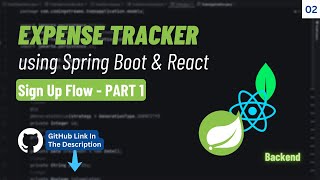 Sign Up Flow  Part 1  Expense Tracker  Spring Boot Projects  Hindi [upl. by Adnav23]