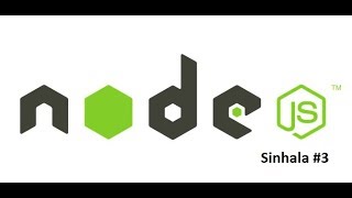 Node js in sinhala 3  Node js folder structure [upl. by Eidok]