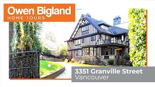 TOUR  3351 Granville Street  FIRST SHAUGHNESSY  VANCOUVER BC  THE BRENCHLEY MANSION [upl. by Zaneta]