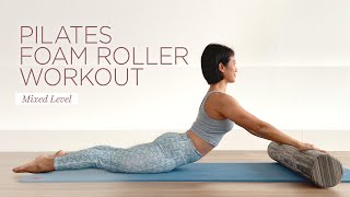 30 minute Pilates Foam Roller Workout  Mixed level [upl. by Kcirrad]