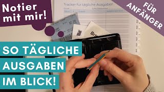 Deine flexible Ausgaben im Monat tracken So mit Haushaltsbuch führen anfangen 🔖👍 [upl. by Llecrep]